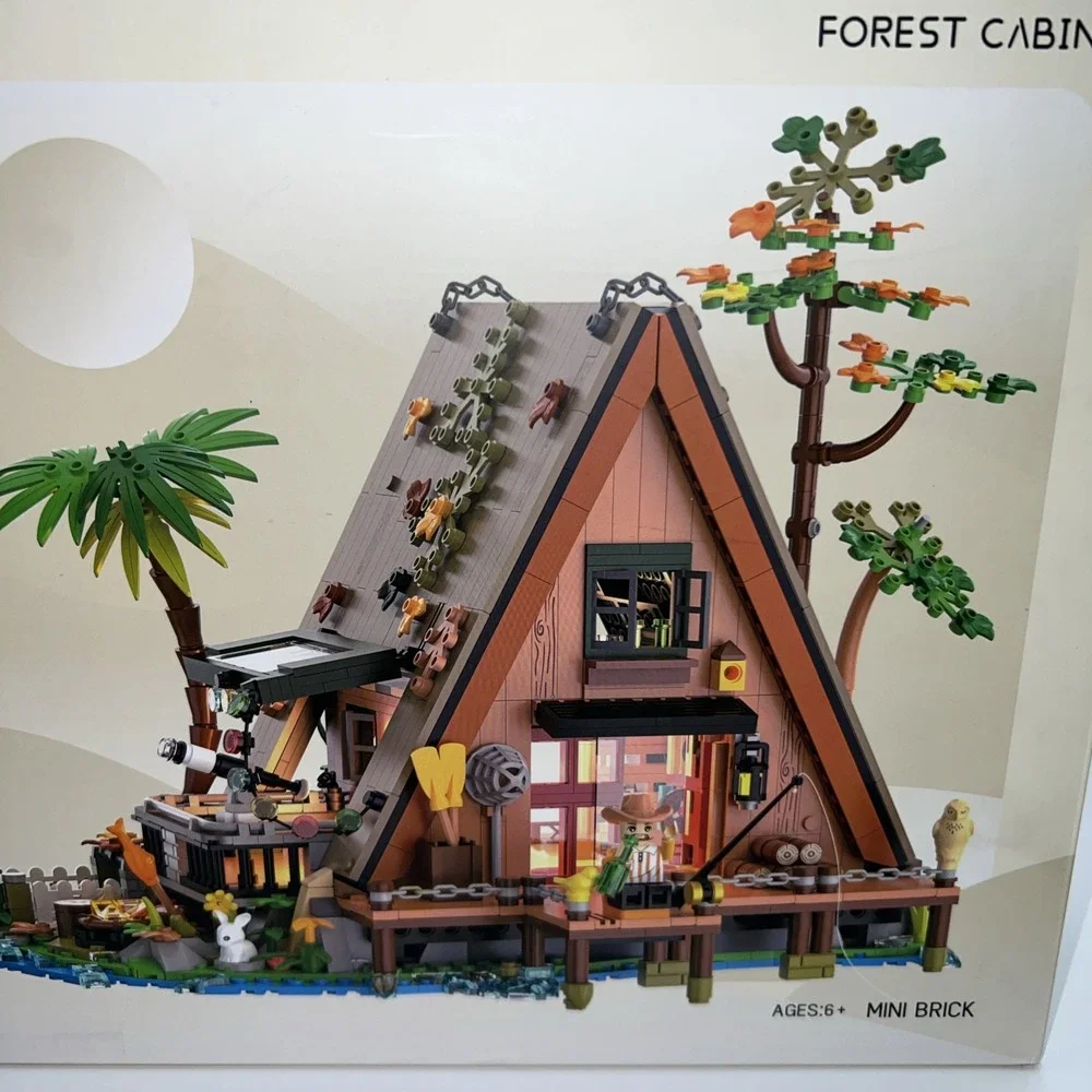 NEW A-Frame Forest Cabin 6028 - High Quality Building Bricks Complete‎ Set